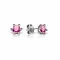 Cercei de damă din aur 14 kt cu zirconii diverse culori C 245S