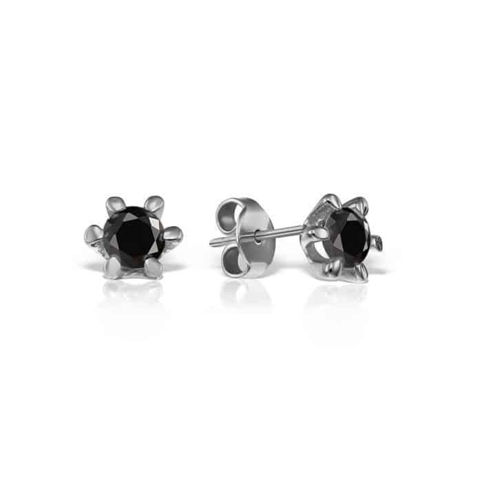 Cercei de damă din aur 14 kt cu zirconii diverse culori C 245S