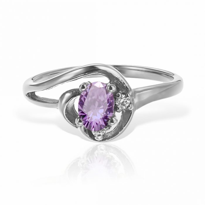 Inel aur 14 kt I 547S, zirconia diverse culori