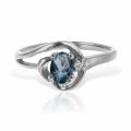 Inel aur 14 kt I 547S, zirconia diverse culori