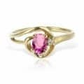 Inel aur 14 kt I 547S, zirconia diverse culori