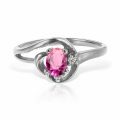 Inel aur 14 kt I 547S, zirconia diverse culori