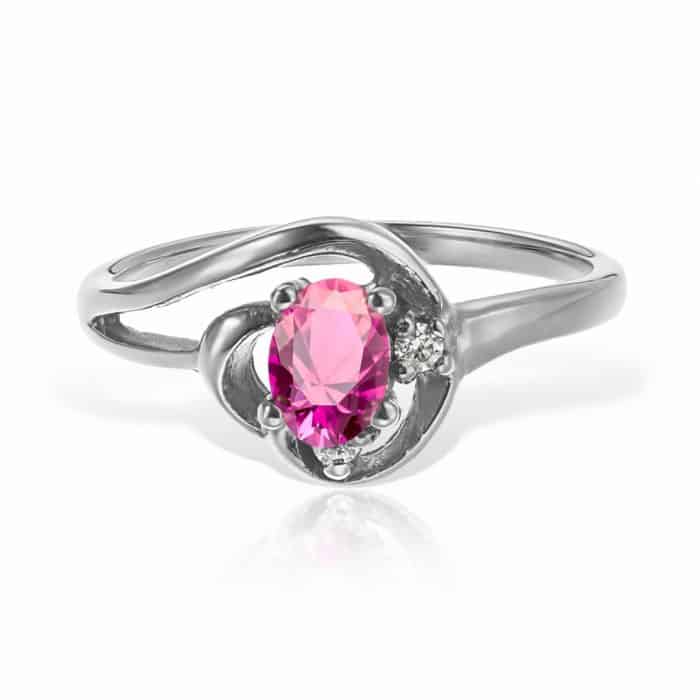 Inel aur 14 kt I 547S, zirconia diverse culori