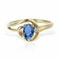 Inel aur 14 kt I 547S, zirconia diverse culori