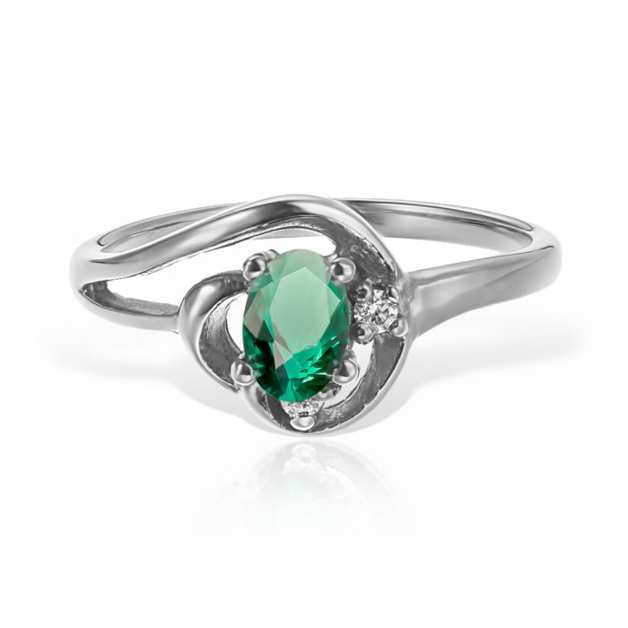 Inel aur 14 kt I 547S, zirconia diverse culori