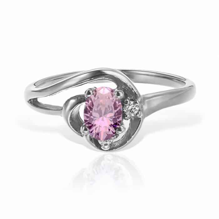 Inel aur 14 kt I 547S, zirconia diverse culori