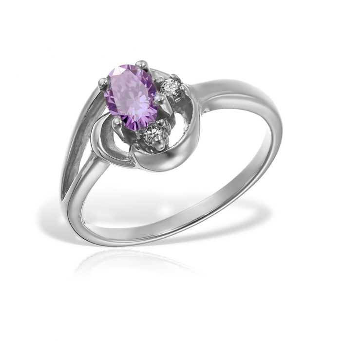 Inel aur 14 kt I 547S, zirconia diverse culori