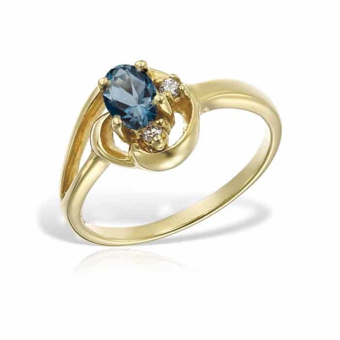 Inel aur 14 kt I 547S, zirconia diverse culori
