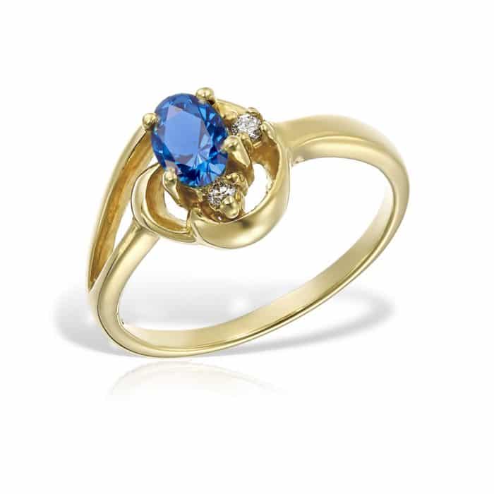 Inel aur 14 kt I 547S, zirconia diverse culori