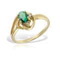 Inel aur 14 kt I 547S, zirconia diverse culori