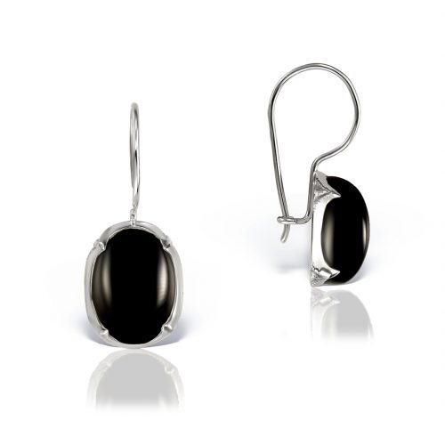 Cercei cu onix negru, aur 14 kt, C S13C.3