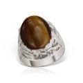 Inel aur 14 kt cu ochi de tigru I S12C.6