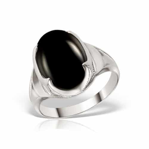 Inel aur 14 kt cu onix negru I S13C.3