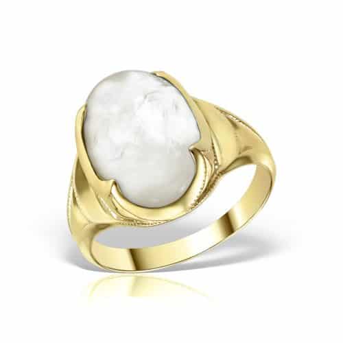 Inel aur 14 kt cu sidef I S13C.4