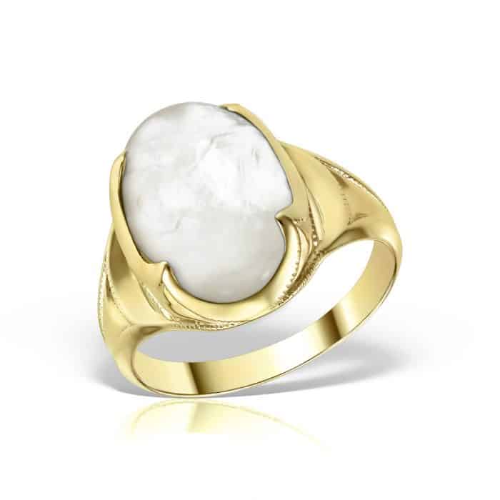 Inel aur 14 kt cu sidef I S13C.4