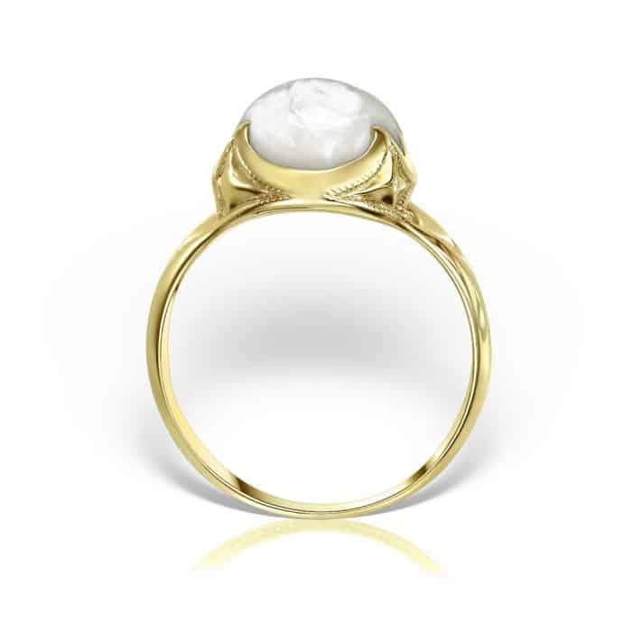 Inel aur 14 kt cu sidef I S13C.4