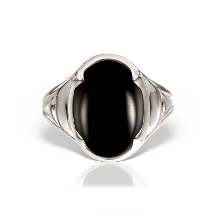 Inel aur 14 kt cu onix negru I S13C.3