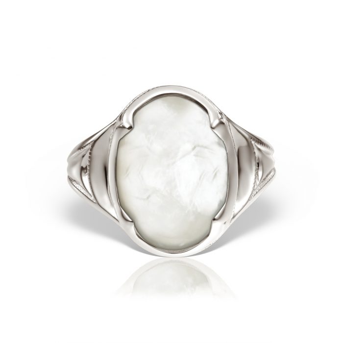 Inel aur 14 kt cu sidef I S13C.4