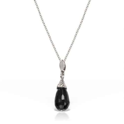 Pandantiv din aur 14 kt cu onix negru P S06C.1