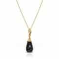 Pandantiv din aur 14 kt cu onix negru P S06C.1