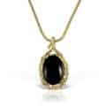 Pandantiv cu onix negru, aur 14 kt, P S12C.3