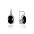 Cercei cu onix negru, aur 14 kt, C S12C.3
