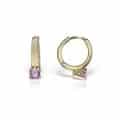 Cercei aur copii, 14 kt, zirconii diverse culori, C 238S