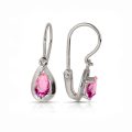 Cercei aur copii, 14 kt, zirconii diverse culori, C 246S