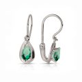 Cercei aur copii, 14 kt, zirconii diverse culori, C 246S