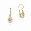 Cercei aur copii, 14 kt, zirconii diverse culori, C 364S