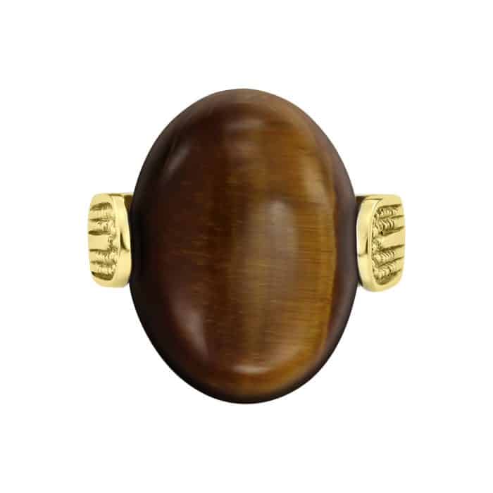 Inel aur 14 kt cu ochi de tigru I 10C.2