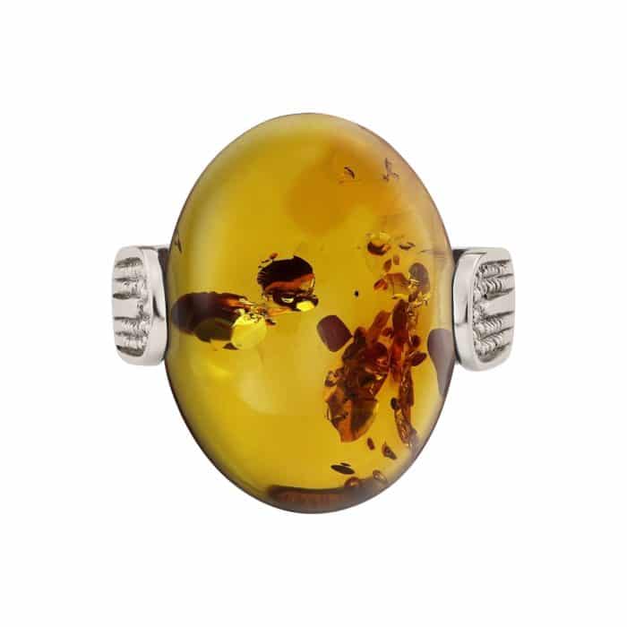 Inel aur 14 kt cu chihlimbar I 10C.4