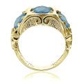 Inel aur 14 kt cu topaz I 09C.6