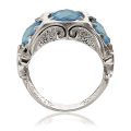 Inel aur 14 kt cu topaz I 09C.6