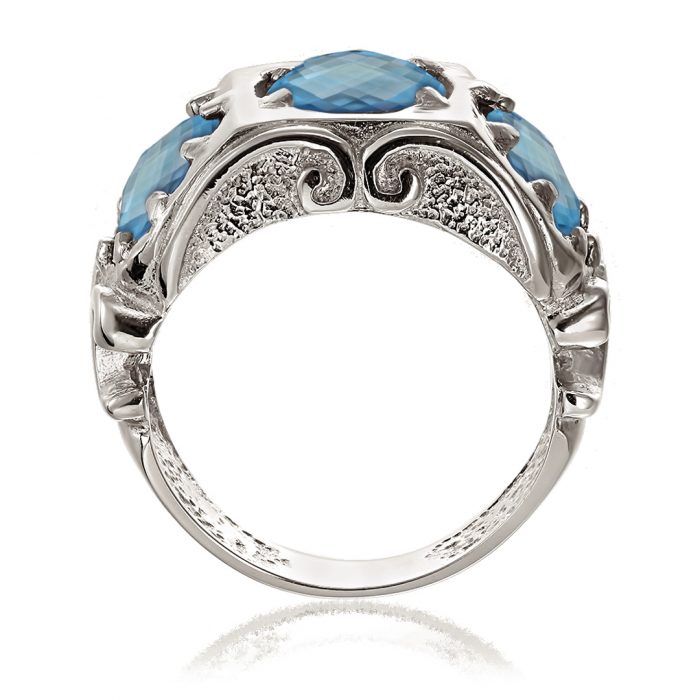 Inel aur 14 kt cu topaz I 09C.6