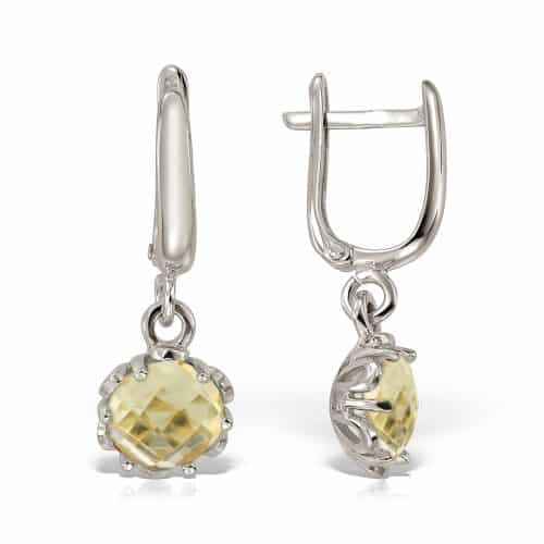 Cercei cu citrine, aur 14 kt, C S21C.14