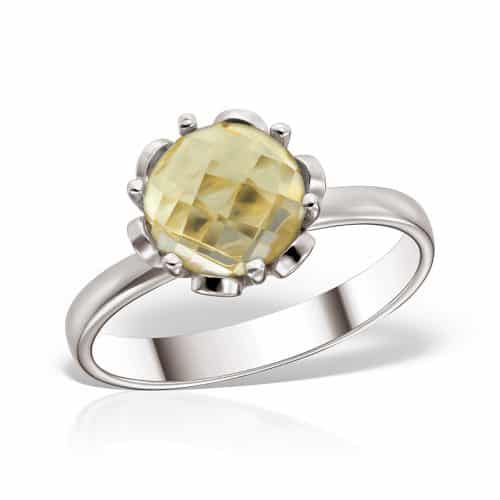 Inel aur 14 kt cu citrin I S21C.7