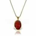 Pandantiv cu carneol din aur 14 kt P S13C.1