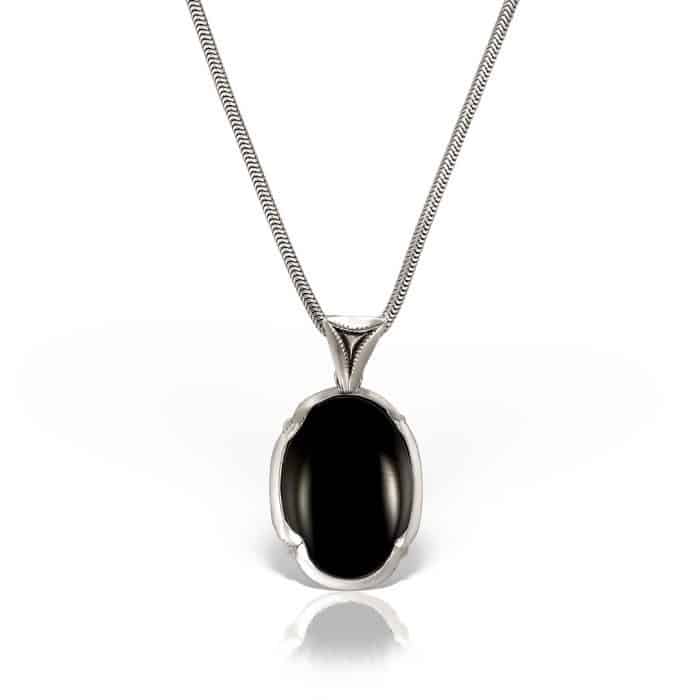 Pandantiv cu onix negru din aur 14 kt P S13C.3