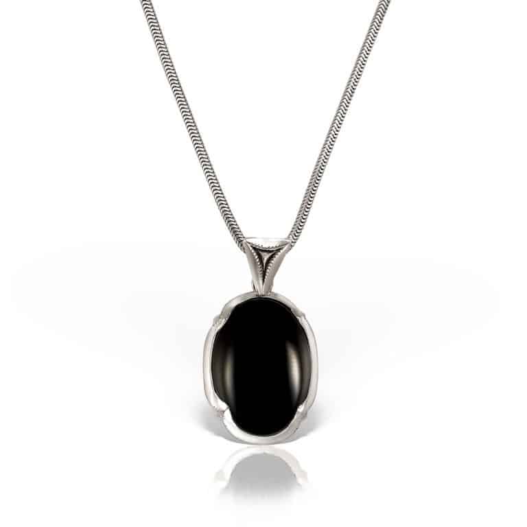 Pandantiv cu onix negru din aur 14 kt P S13C.3