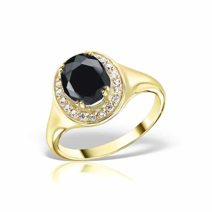 Inel aur 14 kt I 492S cu zirconia diverse culori
