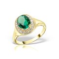 Inel aur 14 kt I 492S cu zirconia diverse culori