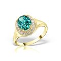 Inel aur 14 kt I 492S cu zirconia diverse culori