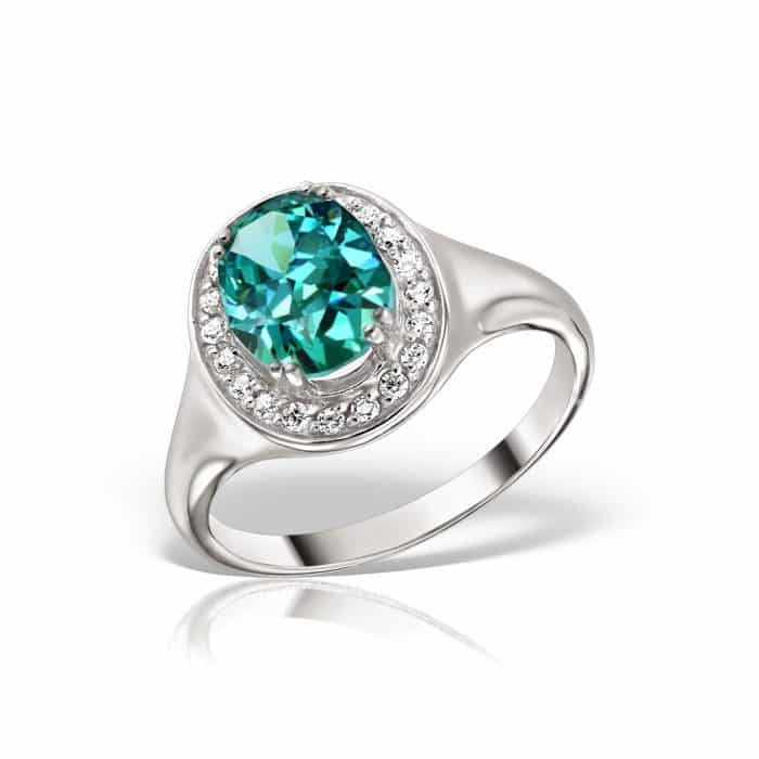 Inel aur 14 kt I 492S cu zirconia diverse culori