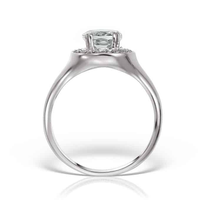 Inel aur 14 kt I 492S cu zirconia diverse culori