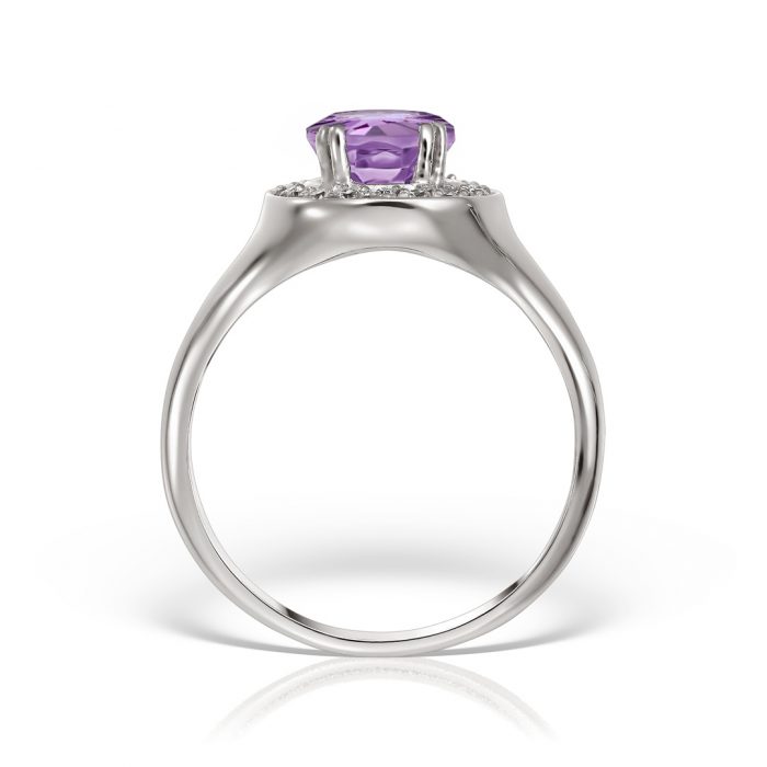 Inel aur 14 kt I 492S cu zirconia diverse culori