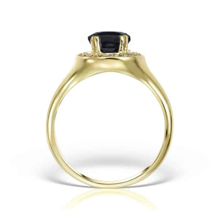 Inel aur 14 kt I 492S cu zirconia diverse culori