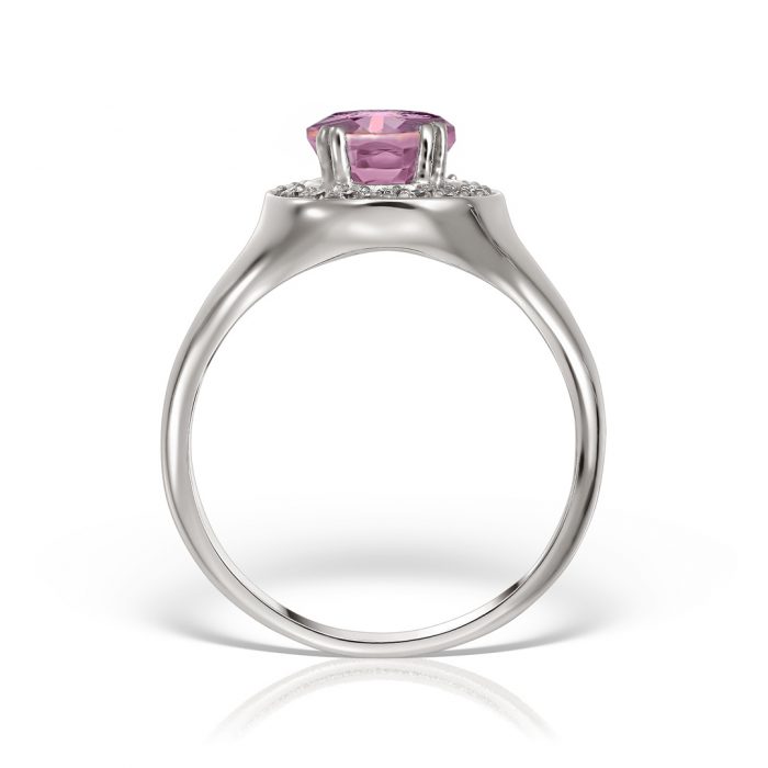 Inel aur 14 kt I 492S cu zirconia diverse culori