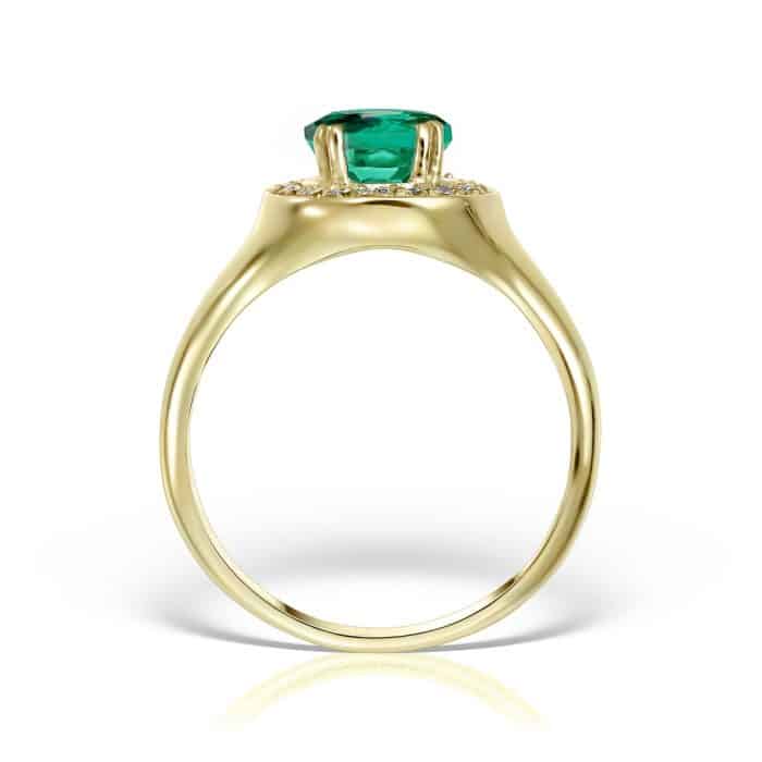 Inel aur 14 kt I 492S cu zirconia diverse culori