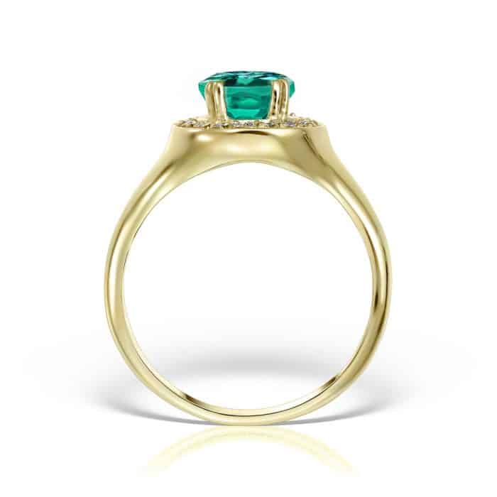 Inel aur 14 kt I 492S cu zirconia diverse culori